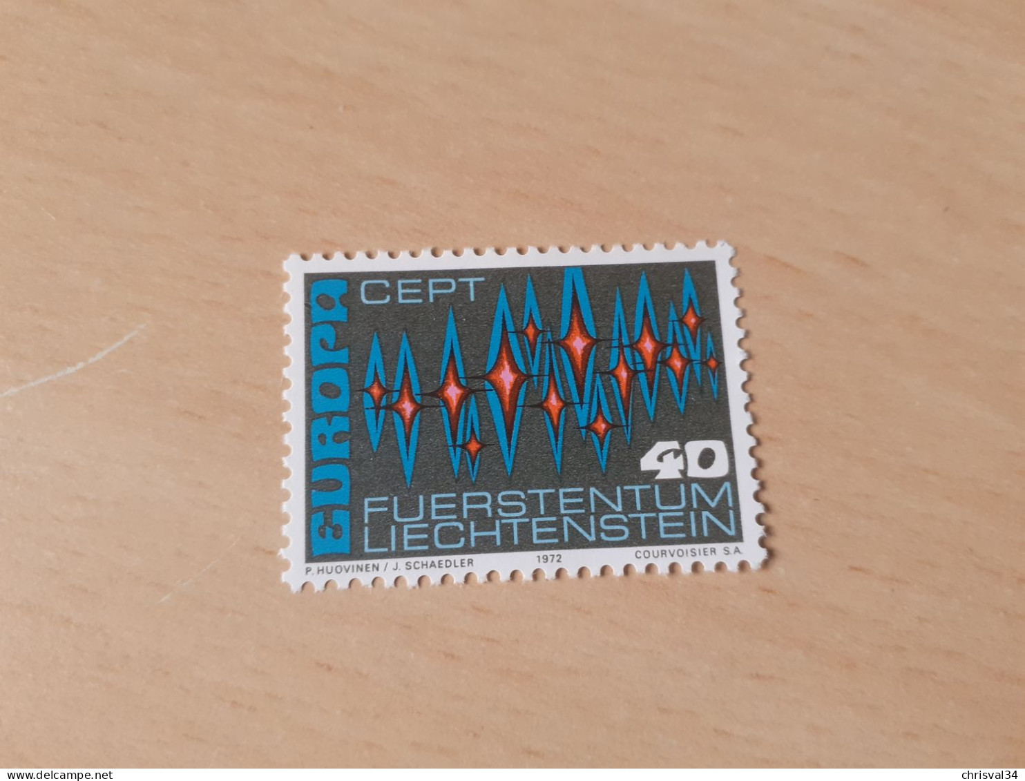 TIMBRE   LIECHTENSTEIN   ANNEE   1972   N  307   COTE  0,80  EUROS   NEUF  LUXE** - Nuevos