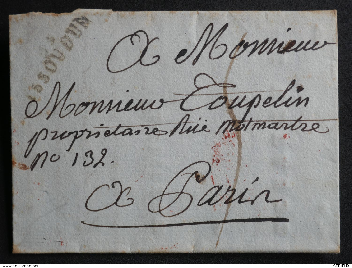 DN15 FRANCE  LETTRE  RR  1809 PETIT BUREAU ISSOUDUN  A  PARIS   ++ AFF. INTERESSANT++ - 1801-1848: Vorläufer XIX