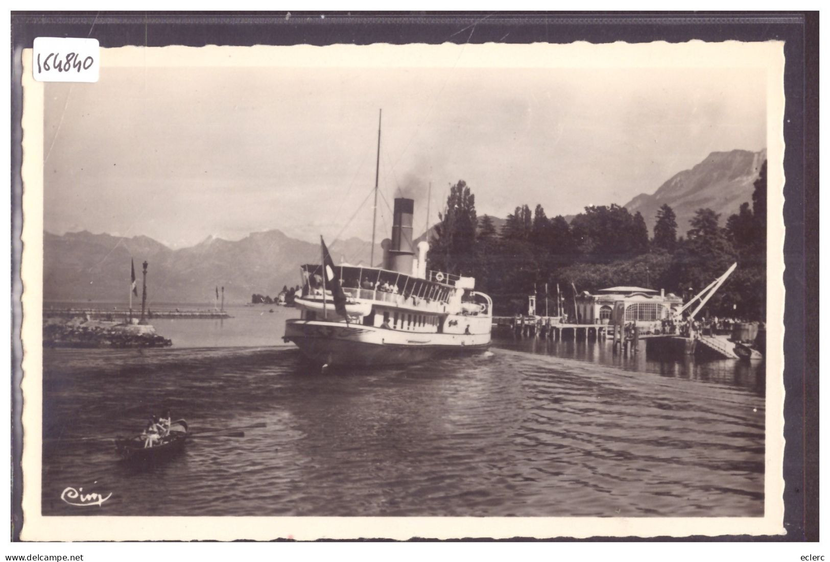 BATEAU SUR LE LAC LEMAN - A EVIAN - TB - Sonstige & Ohne Zuordnung