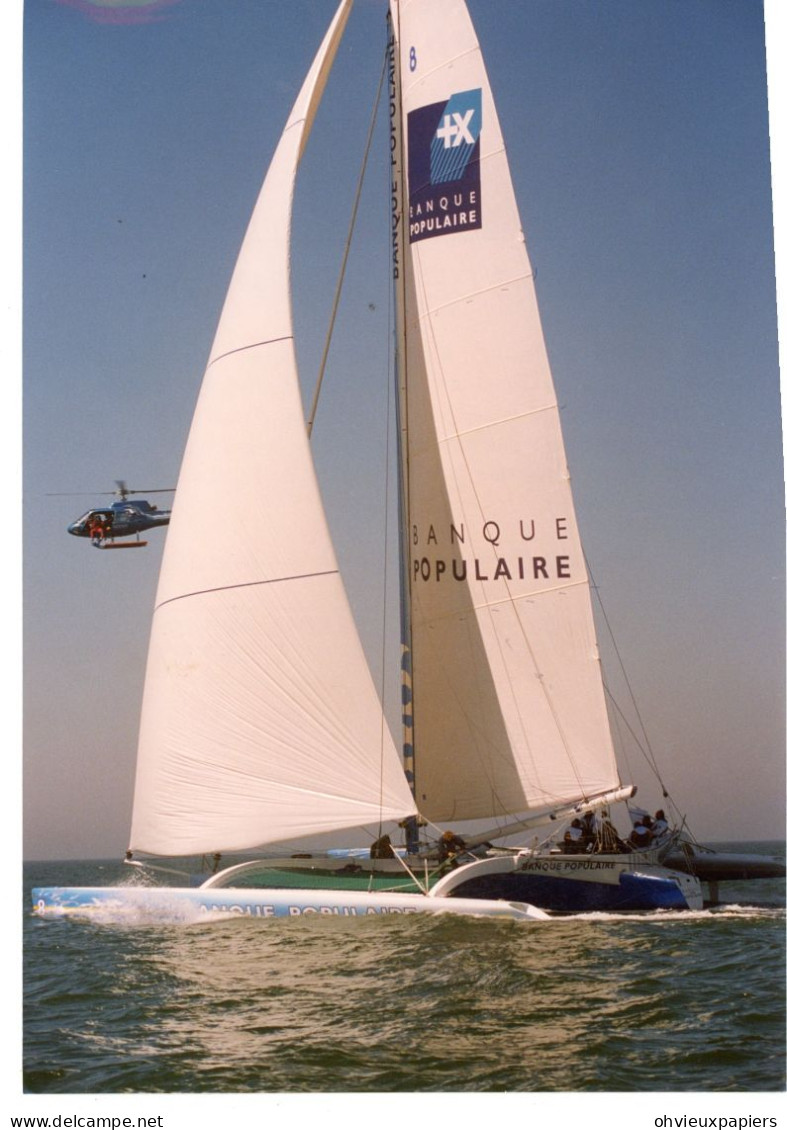 3 Photos Originales . VOILE GRAND PRIX DE FECAMP . VICTOIRE DE LOICK PEYRON EN 1997 - Sporten