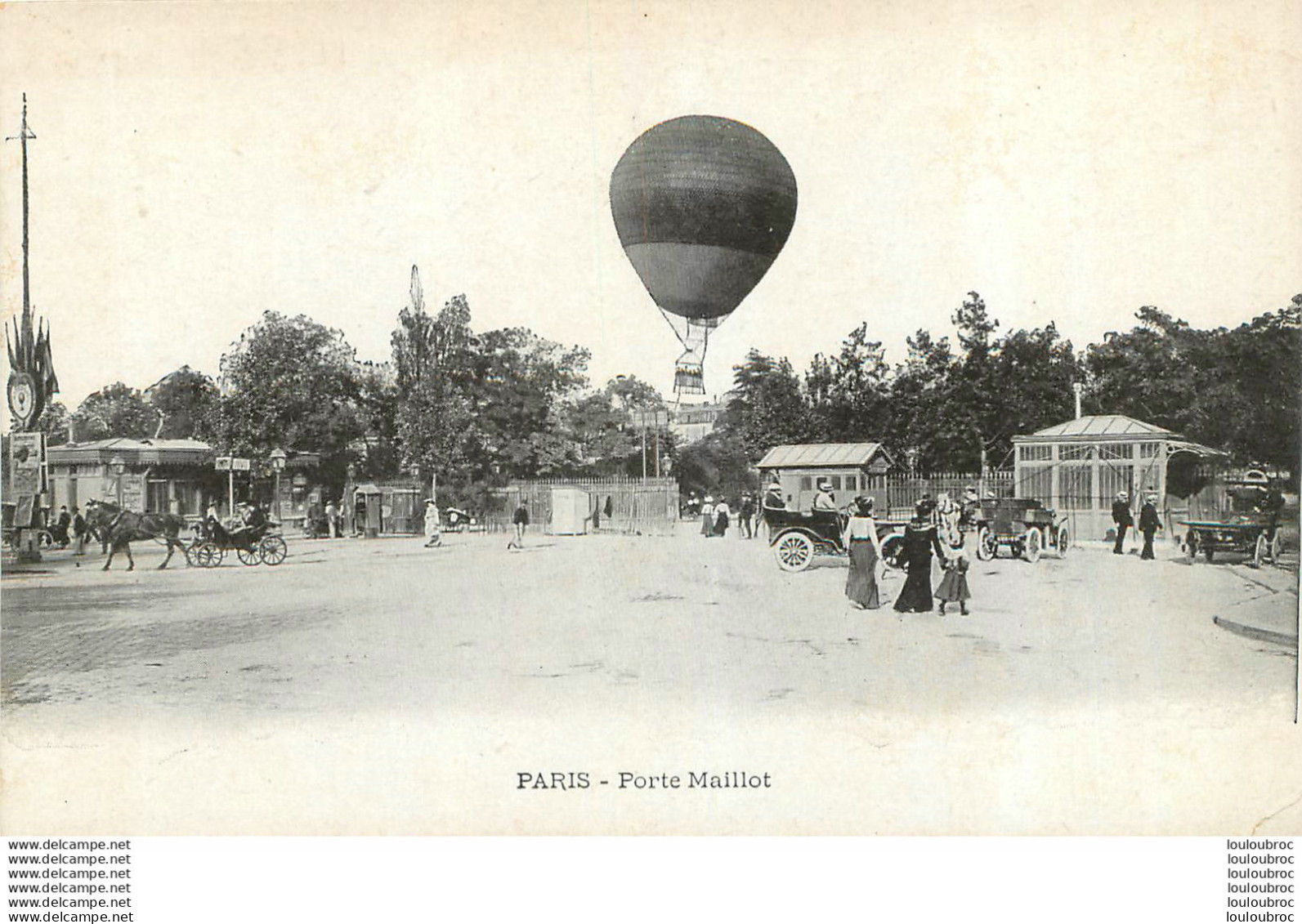 PARIS DIRIGEABLE PORTE MAILLOT - Zeppeline