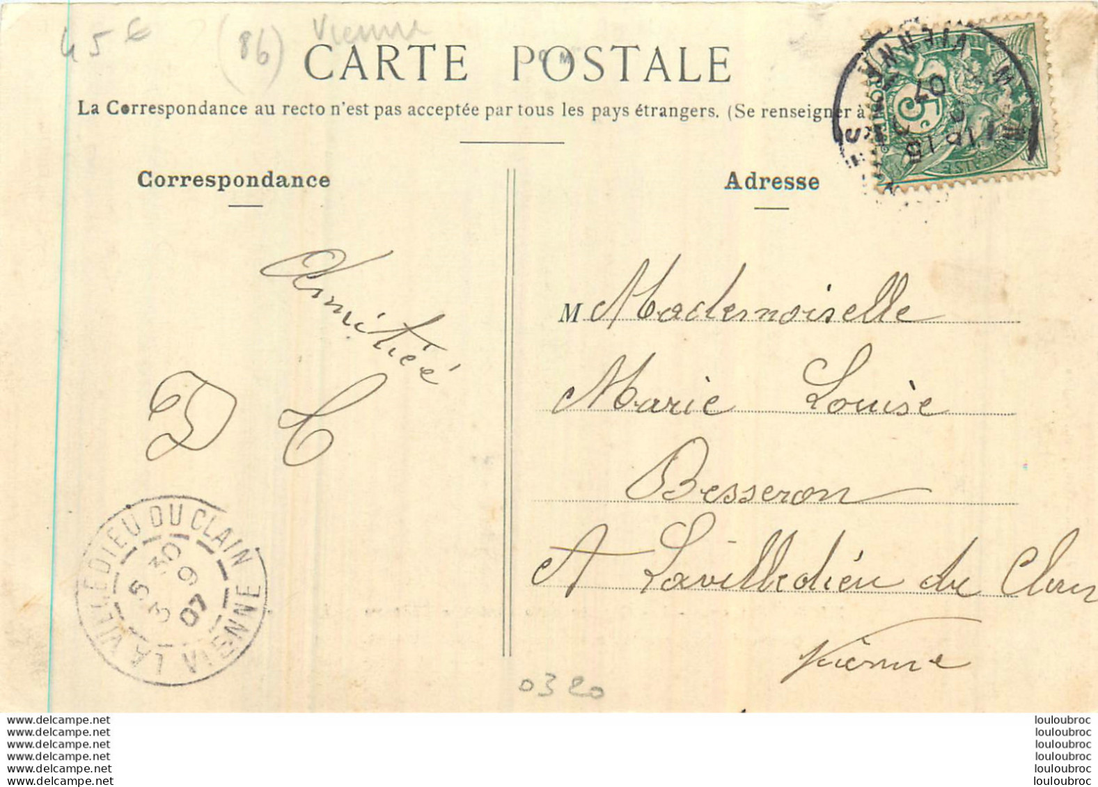 MIGNE LES CARRIERES DU POITOU CHATEAU GAILLARD CONGRES DES SYNDICATS DU BATIMENT 1904 - Other & Unclassified