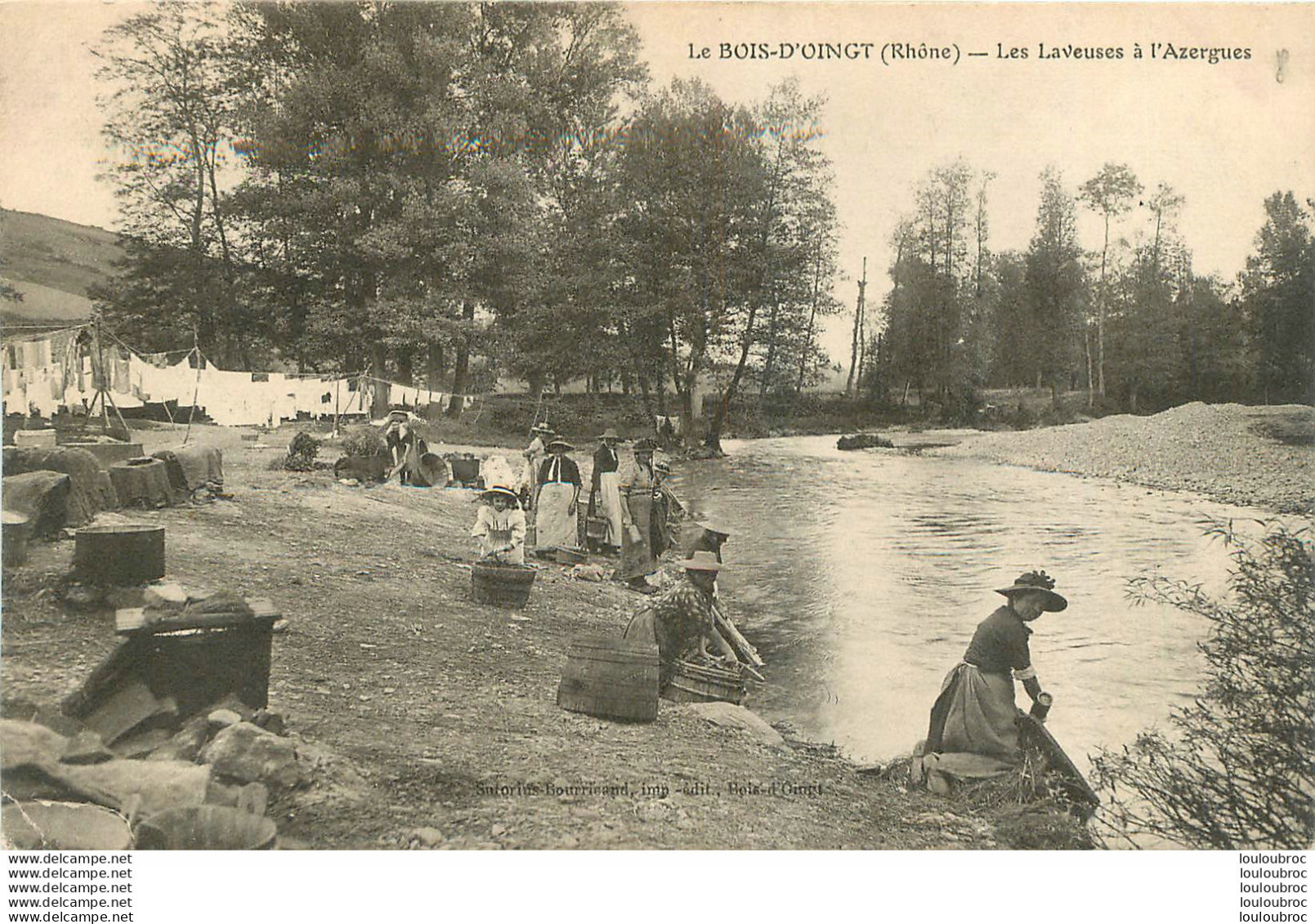 LE BOIS D'OINGT LES LAVEUSES A L'AZERGUES - Le Bois D'Oingt