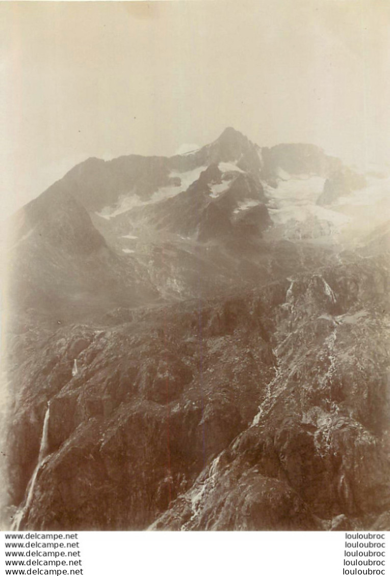 HAUTES ALPES SAINT CHRISTOPHE GLACIER DE LAURANOURE PHOTO ORIGINALE 12 X 8.50 CM - Lieux