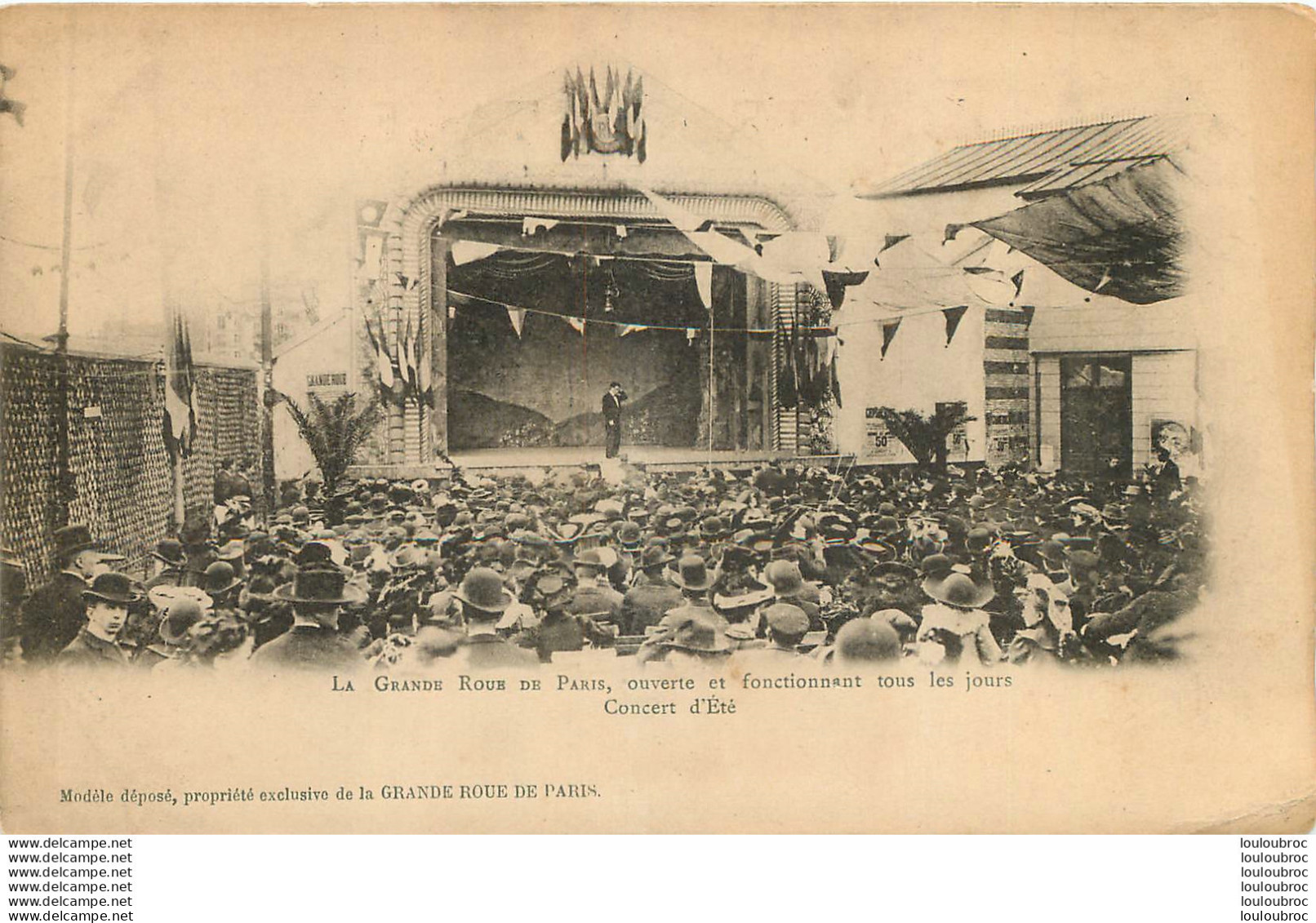 LA  GRANDE ROUE DE PARIS OUVERTE ET FONCTIONNANT TOUS LES JOURS CONCERT D'ETE - Otros & Sin Clasificación