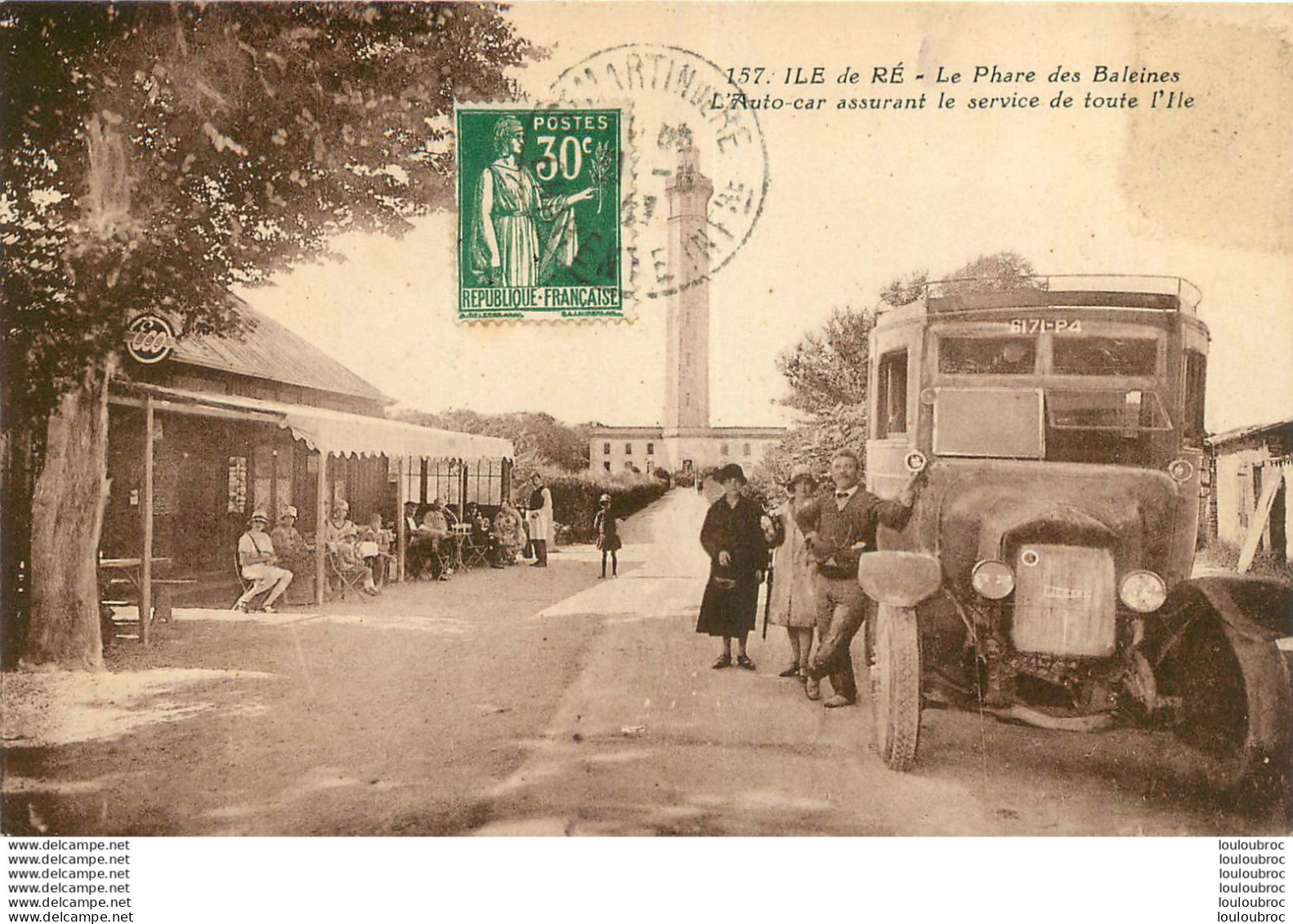 ILE DE RE LE PHARE DES BALEINES AUTOCAR ASSURANT LE SERVICE DE TOUTE L'ILE - Ile De Ré