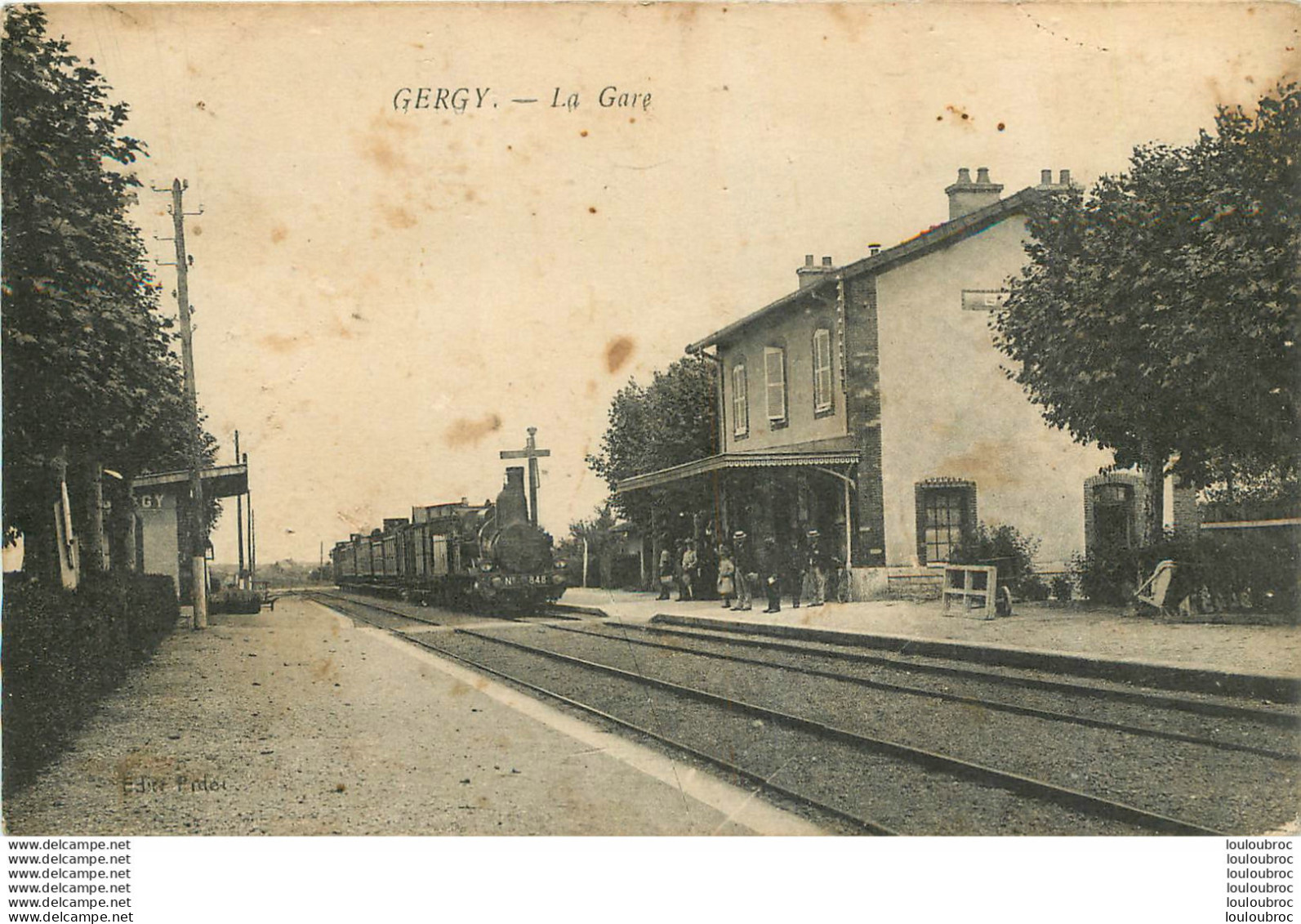 GERGY LA GARE AVEC LE TRAIN - Sonstige & Ohne Zuordnung