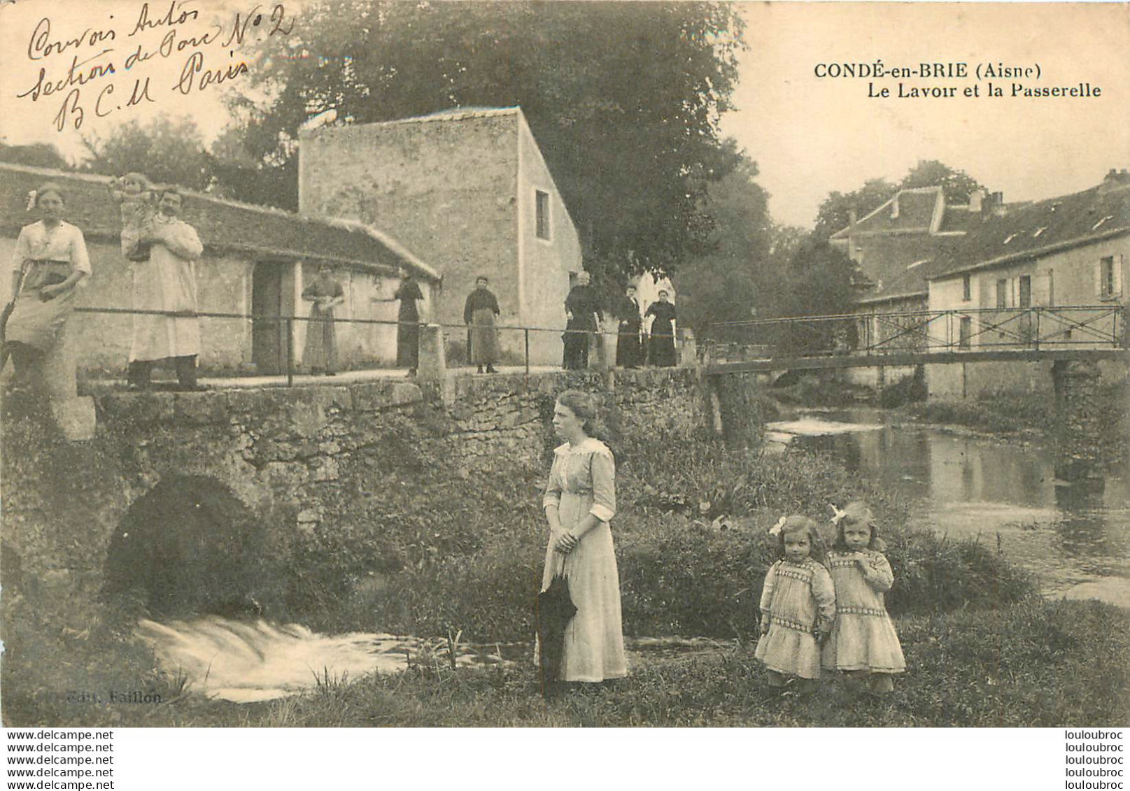 CONDE EN BRIE LE LAVOIR ET LA PASSERELLE - Andere & Zonder Classificatie