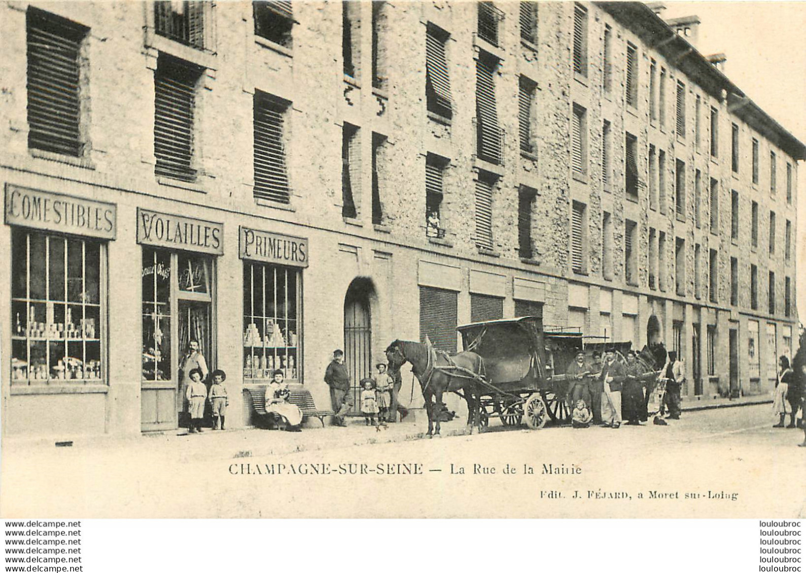 CHAMPAGNE SUR SEINE LA RUE DE LA MAIRIE - Champagne Sur Seine