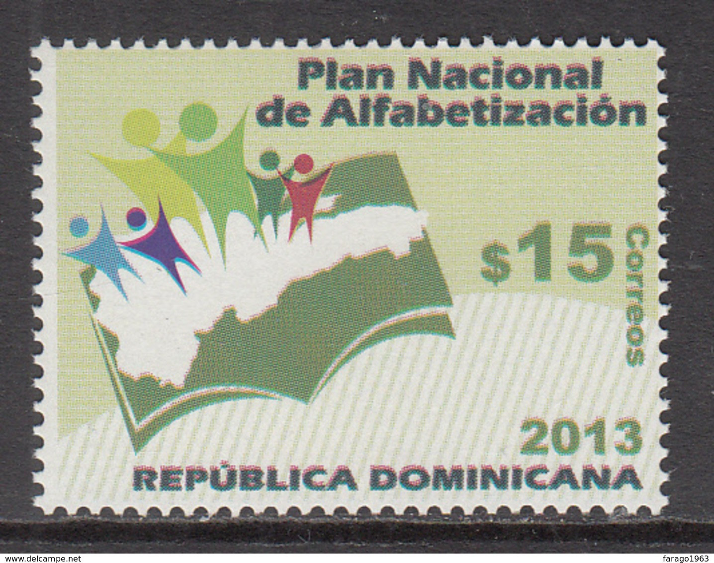 2013 2014 Dominican Republic Literacy  Complete Set Of 1 MNH - Dominicaanse Republiek