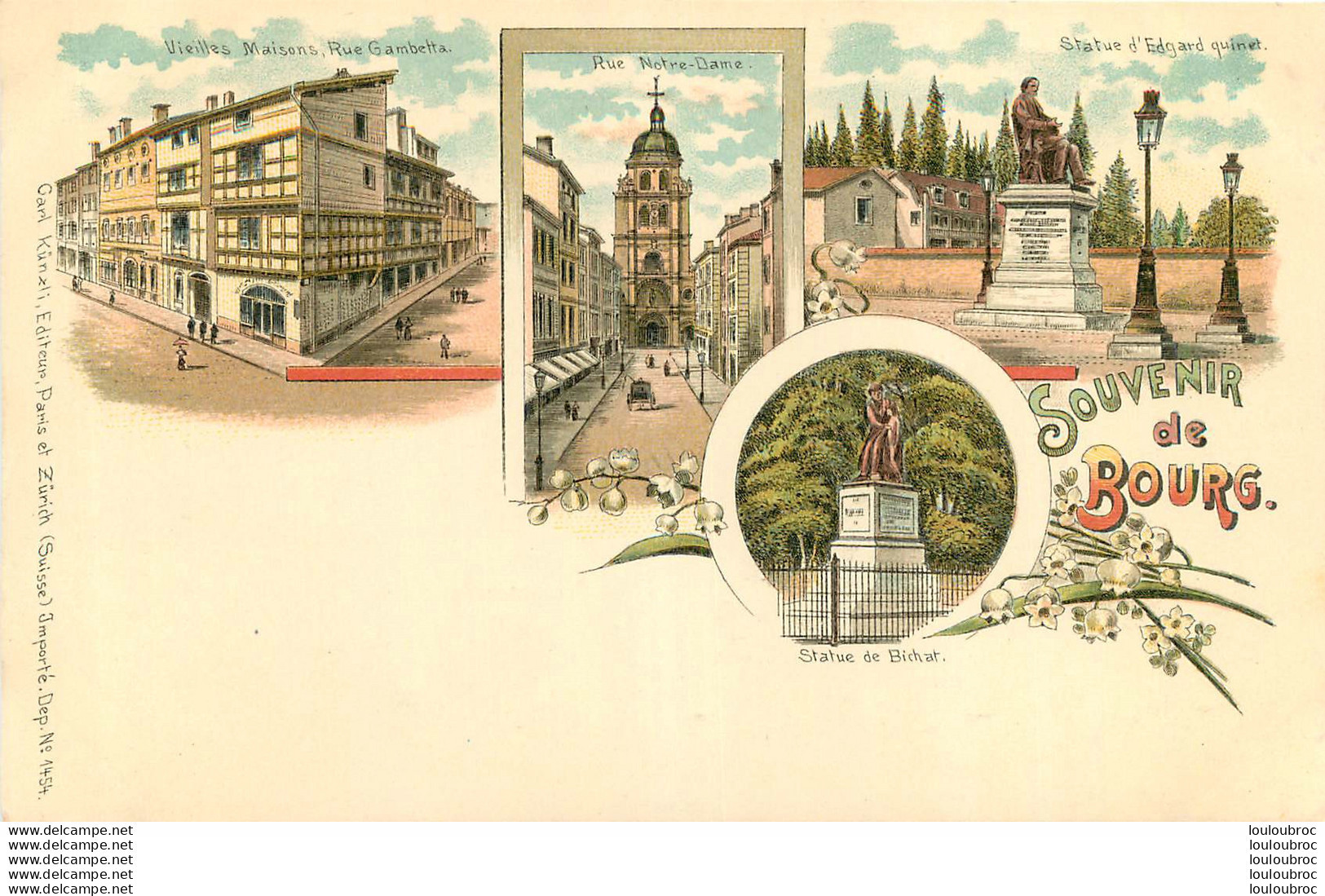 BOURG  SOUVENIR EDITION KUNZLI - Andere & Zonder Classificatie