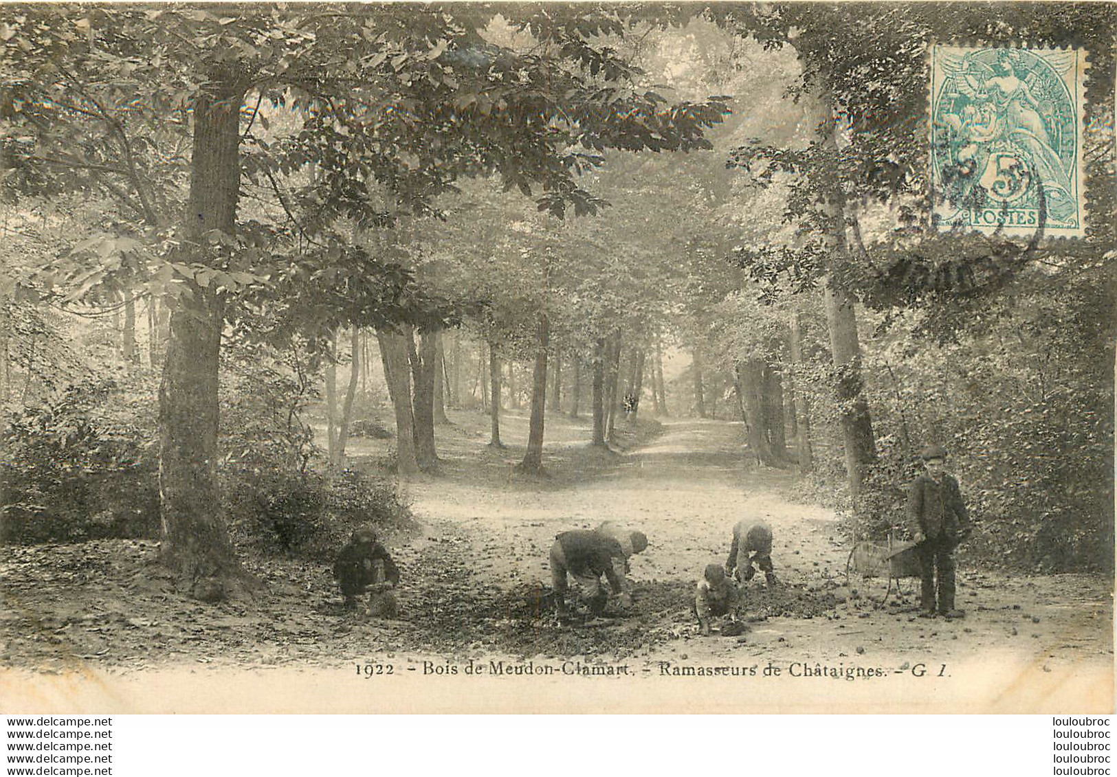 BOIS DE MEUDON CLAMART RAMASSEURS DE CHATAIGNES - Autres & Non Classés