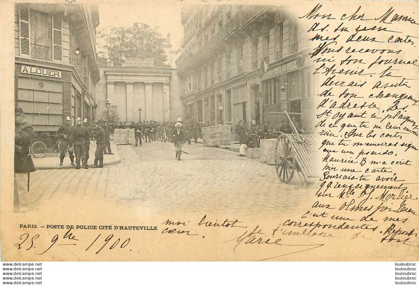 AFFAIRE DREYFUS JUDAICA PARIS POSTE DE POLICE CITE D'HAUTEVILLE - Jewish