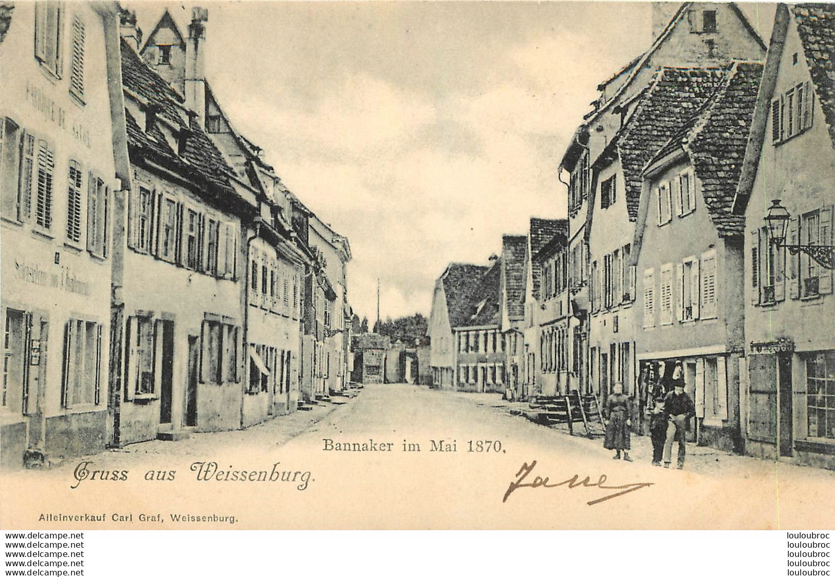 WISSEMBOURG  RUE BANNAKER GRUSS AUS WEISSENBURG - Wissembourg