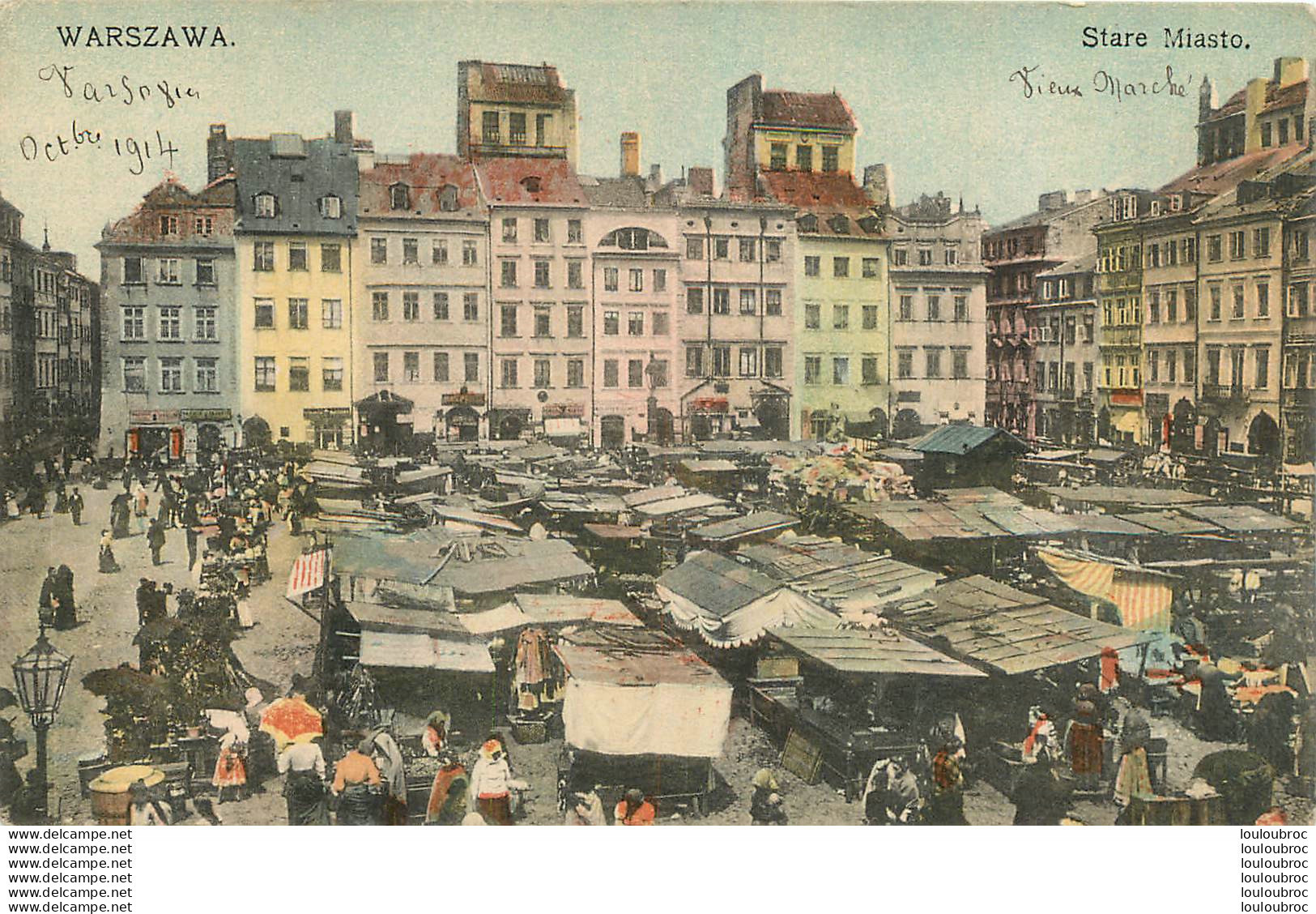 WARSZAWA STARE MIASTO VIEUX MARCHE - Poland