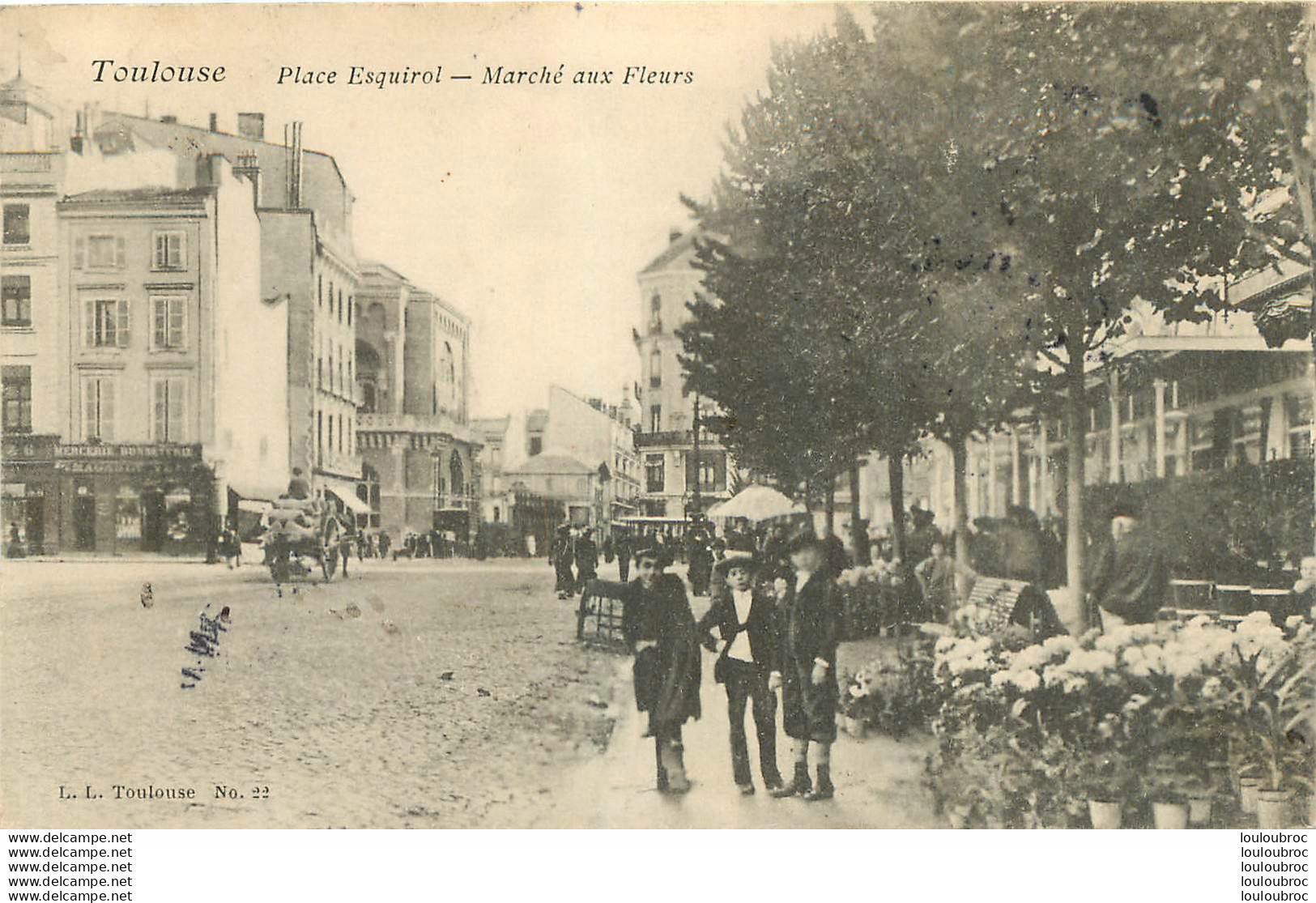 TOULOUSE PLACE ESQUIROL MARCHE AUX FLEURS - Toulouse