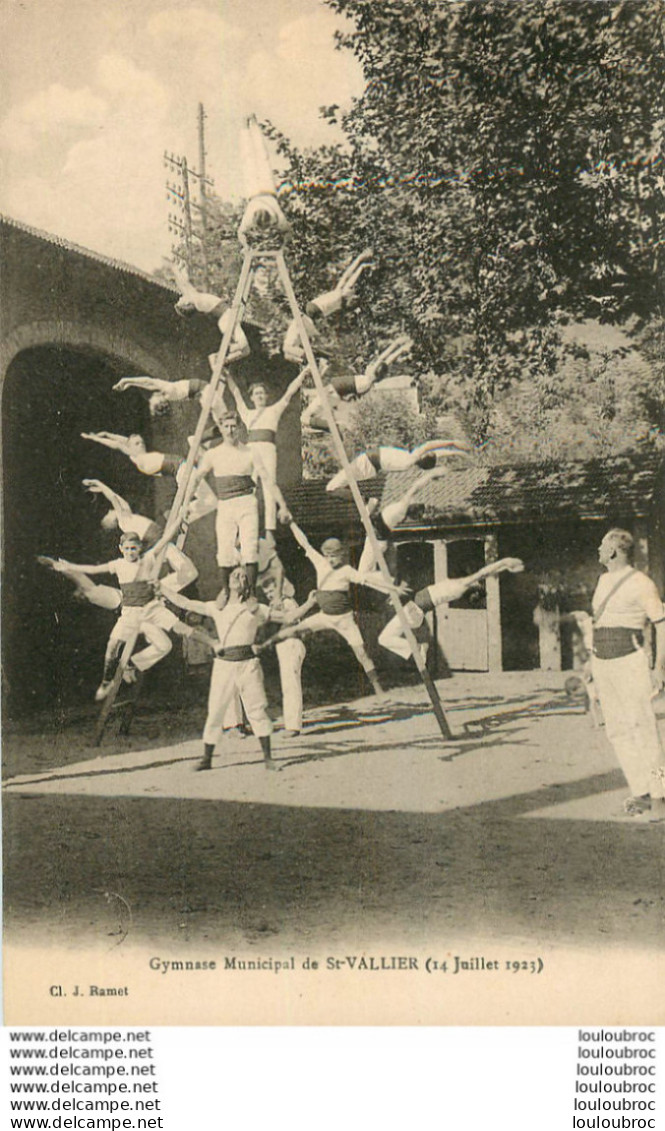 SAINT VALLIER GYMNASE MUNICIPAL  14 JUILLET 1923 - Other & Unclassified