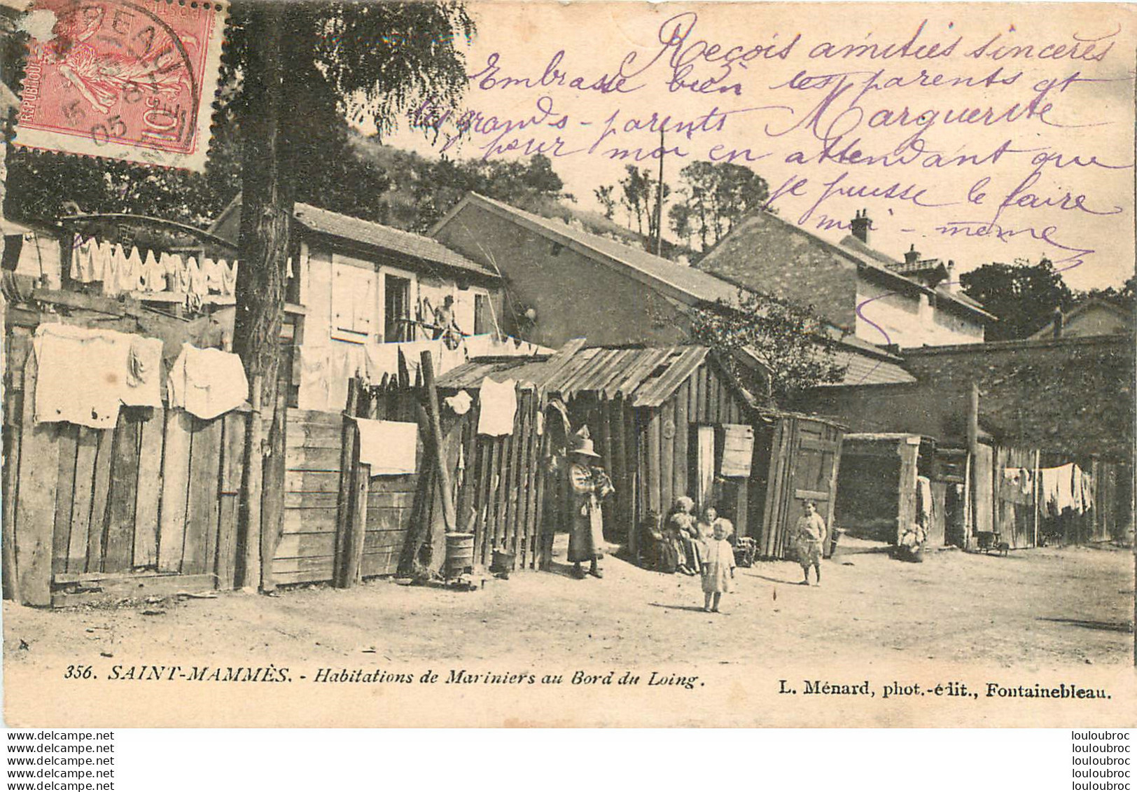 SAINT MAMMES HABITATIONS DE MARINIERS AU BORD DU LOING - Saint Mammes