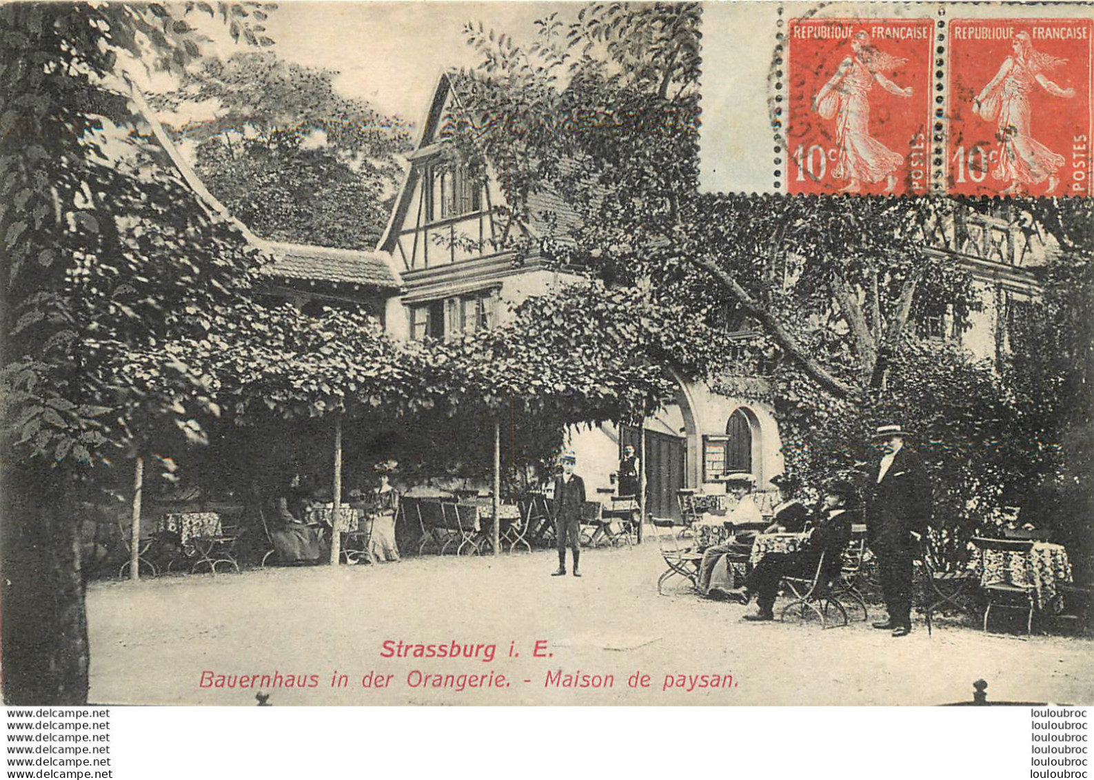 RARE STRASSBURG  STRASBOURG MAISON DE PAYSAN BAUERNHAUS IN DER ORANGERIE - Straatsburg