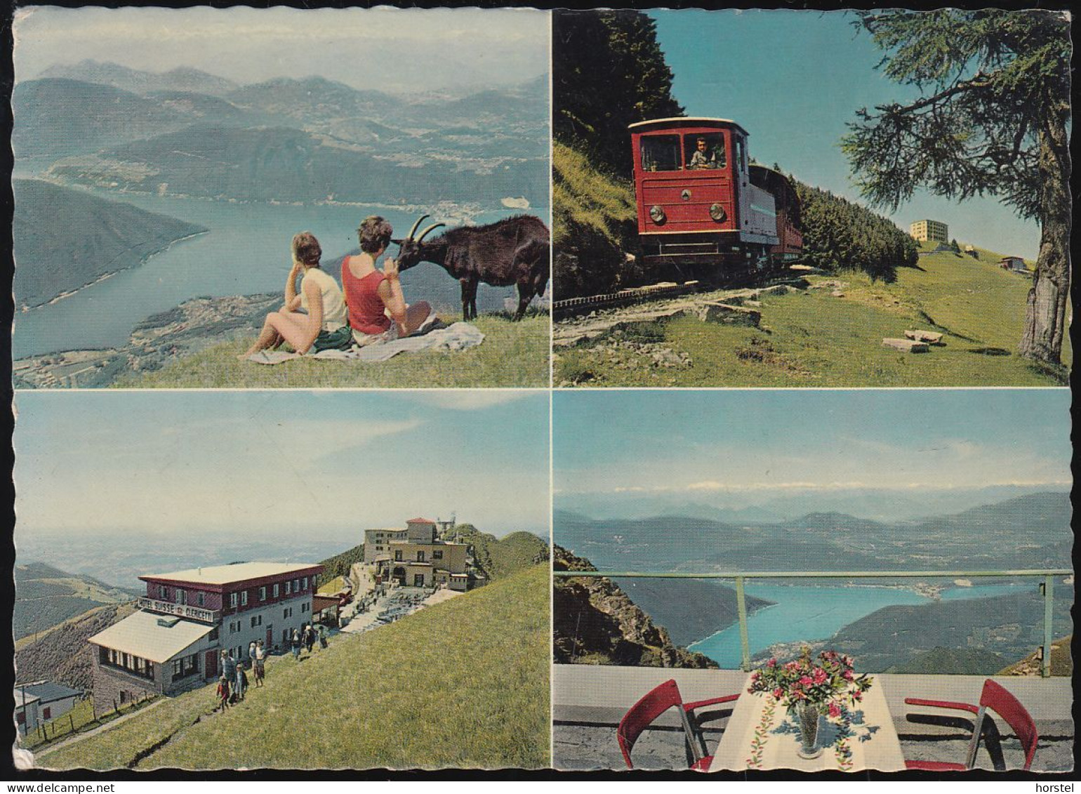 Schweiz - 6872 Castel San Pietro - Monte Generoso Vetta - Old Views - Train - Eisenbahn - Station - Nice Stamp 1963 - Mendrisio