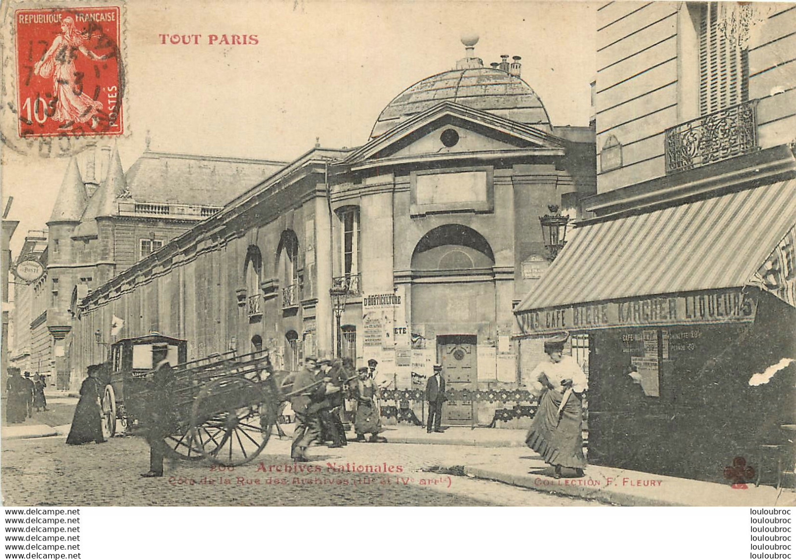 PARIS SERIE TOUT PARIS ARCHIVES NATIONALES RUE DES ARCHIVES - Paris (03)