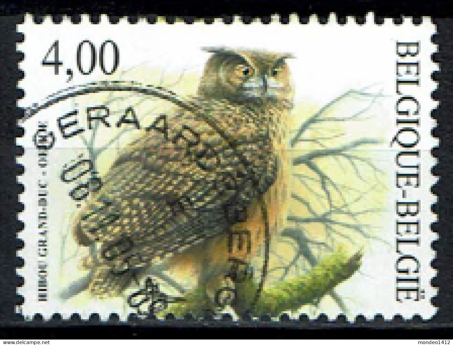 België OBP 3270 - Fauna Birds Oehoe - Owl - Used Stamps
