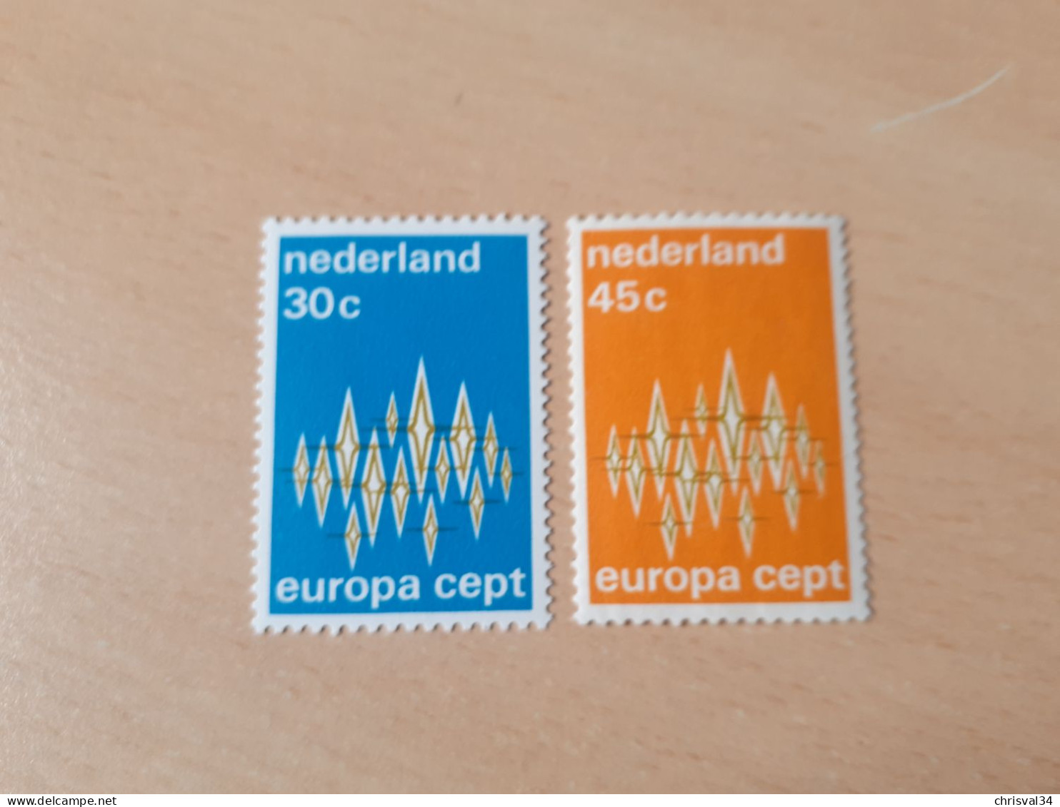 TIMBRES   PAYS-BAS   ANNEE   1972   N  958  / 959   COTE  3,00  EUROS   NEUFS  LUXE** - Ongebruikt