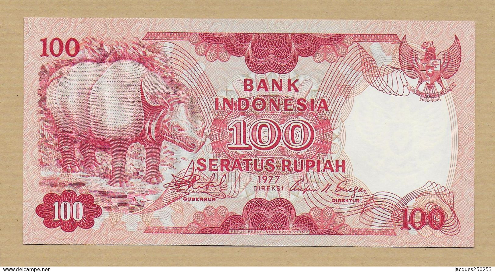 100 RUPIAH 1977 NEUF - Indonesia