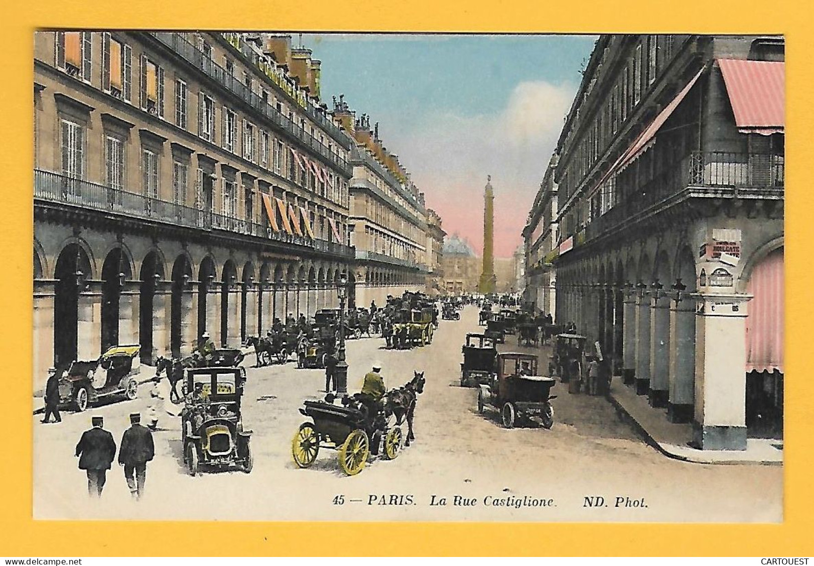 CPA PARIS - Rue Castiglione 1916 - Autres & Non Classés