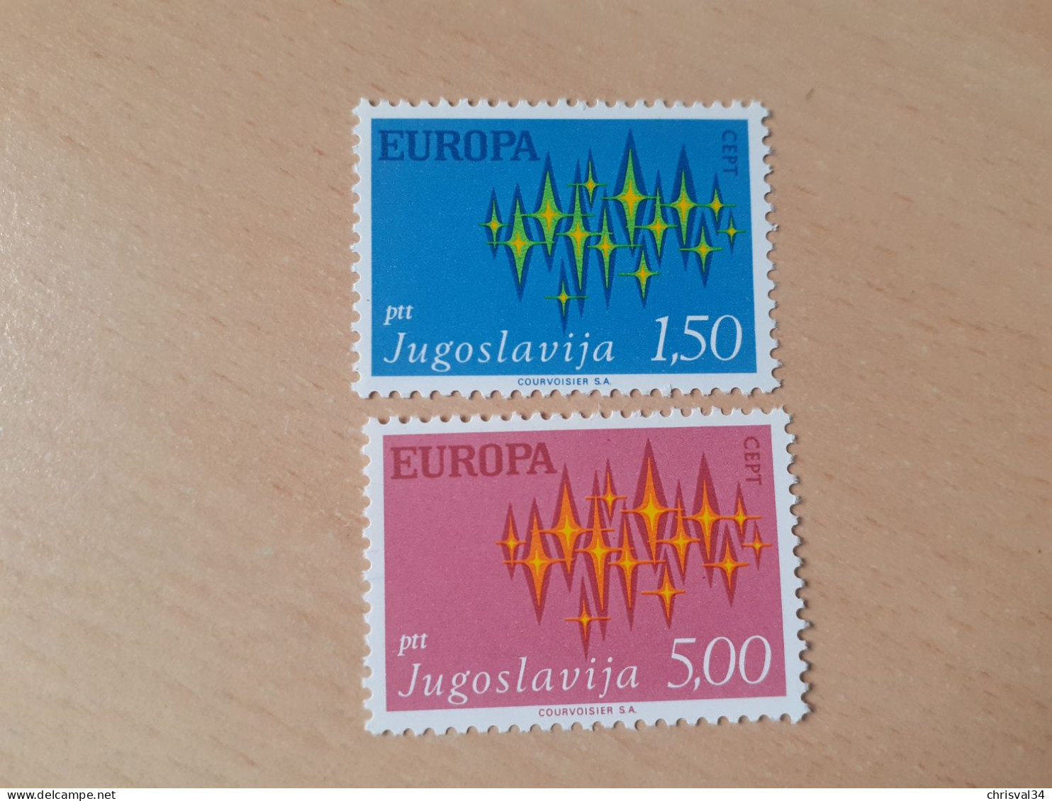 TIMBRES   YOUGOSLAVIE   ANNEE   1972   N  1343  / 1344   COTE  2,50  EUROS   NEUFS  LUXE** - Unused Stamps