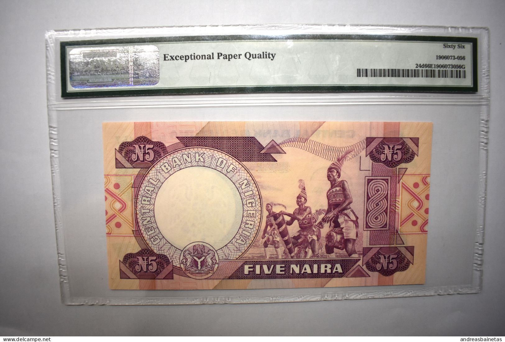 Banknotes   Nigeria 5 Naira PMG 66 - Nigeria