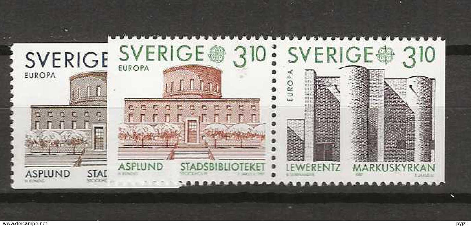 1987 MNH Sweden Mi 1428-30 Postfris** - Nuovi