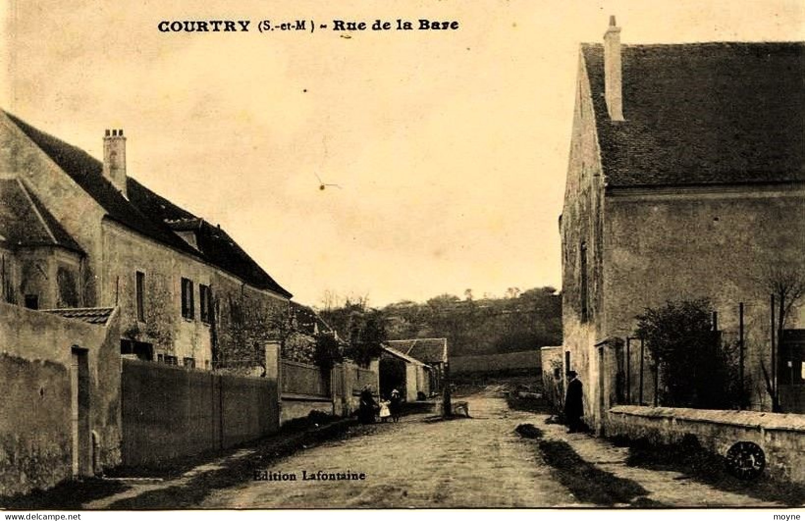 1869 - Seine  Et  Marne  -  COURTRY  :  Rue De La Bare    Circulée En 1915 - Other & Unclassified