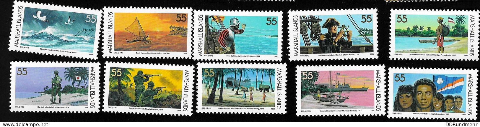 1996 Lot Look For Scan Xx MNH - Islas Marshall