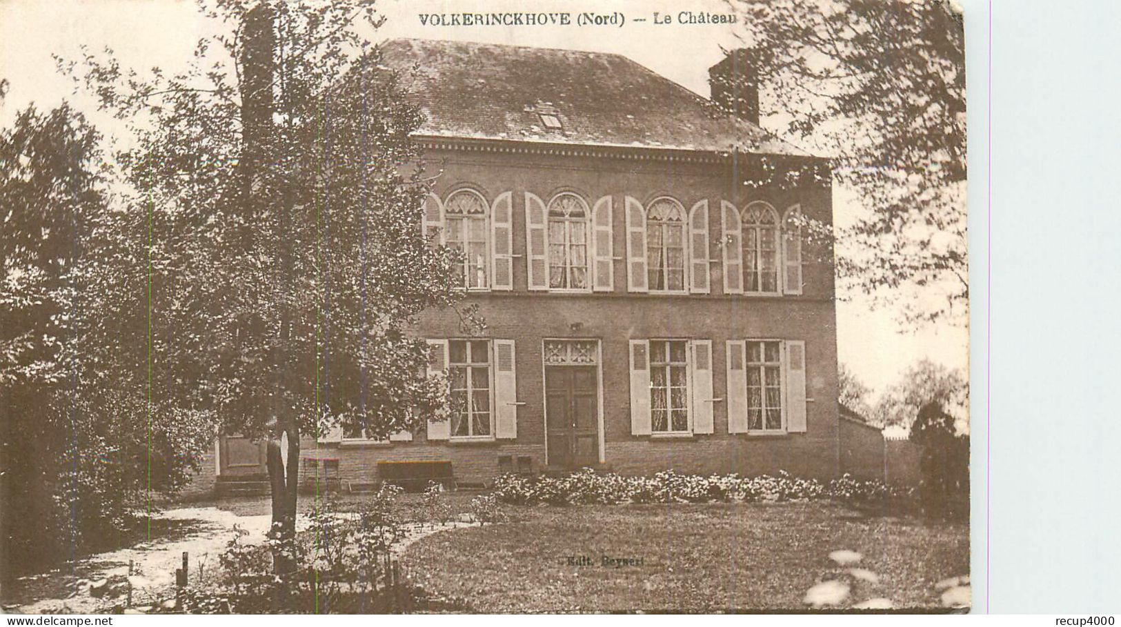 59 VOLKERNCKHOVE  Le Château   2 Scans - Autres & Non Classés