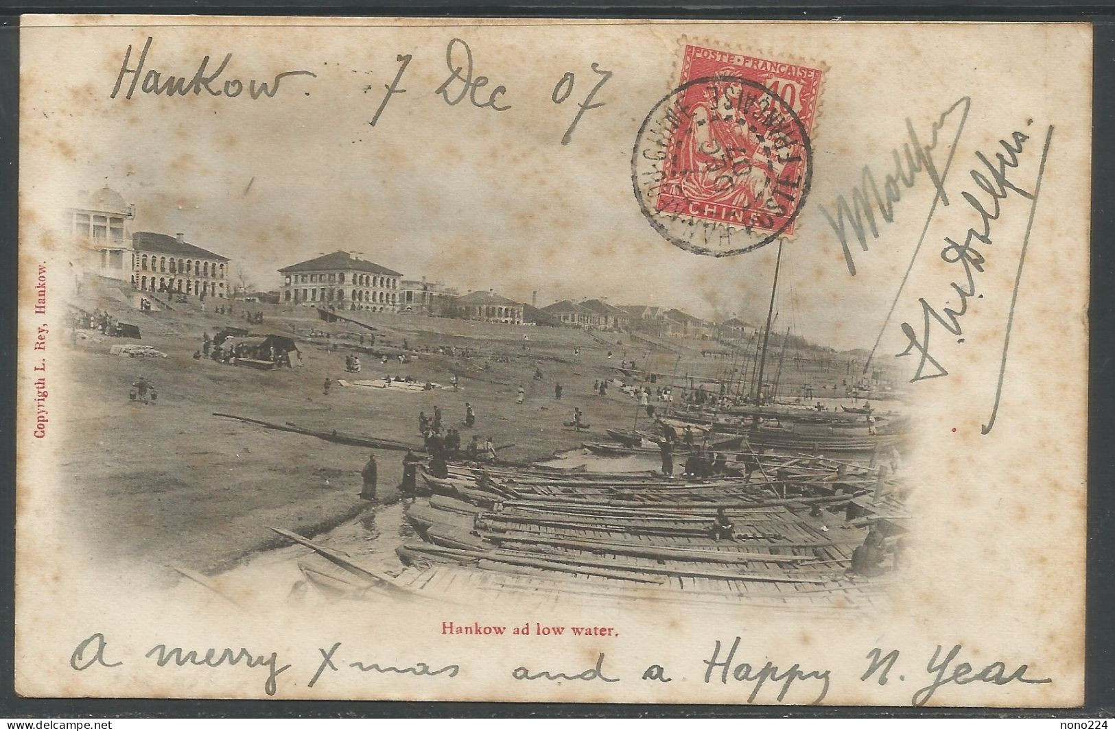 Carte P De 1907 ( Chine / Hankow Ad Low Water ) - Chine