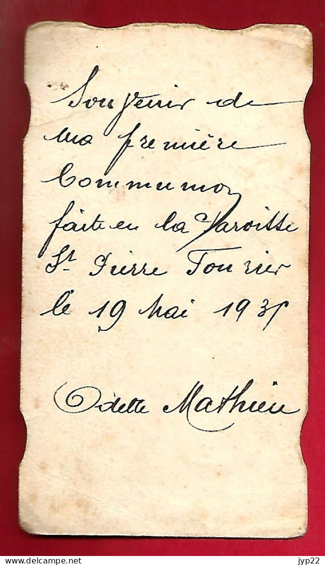 Image Pieuse Ed M.G. 14128 Admirable Sauveur ... Communion Odette Mathieu Saint Pierre Fourier 19-05-1931 - Chantraine ? - Images Religieuses