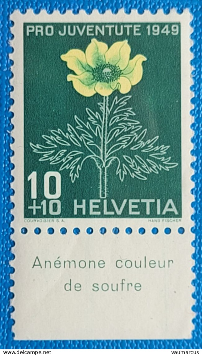 1949 Zu J 130 PRO JUVENTUTE Avec TABS En Français ** / MNH - Unused Stamps
