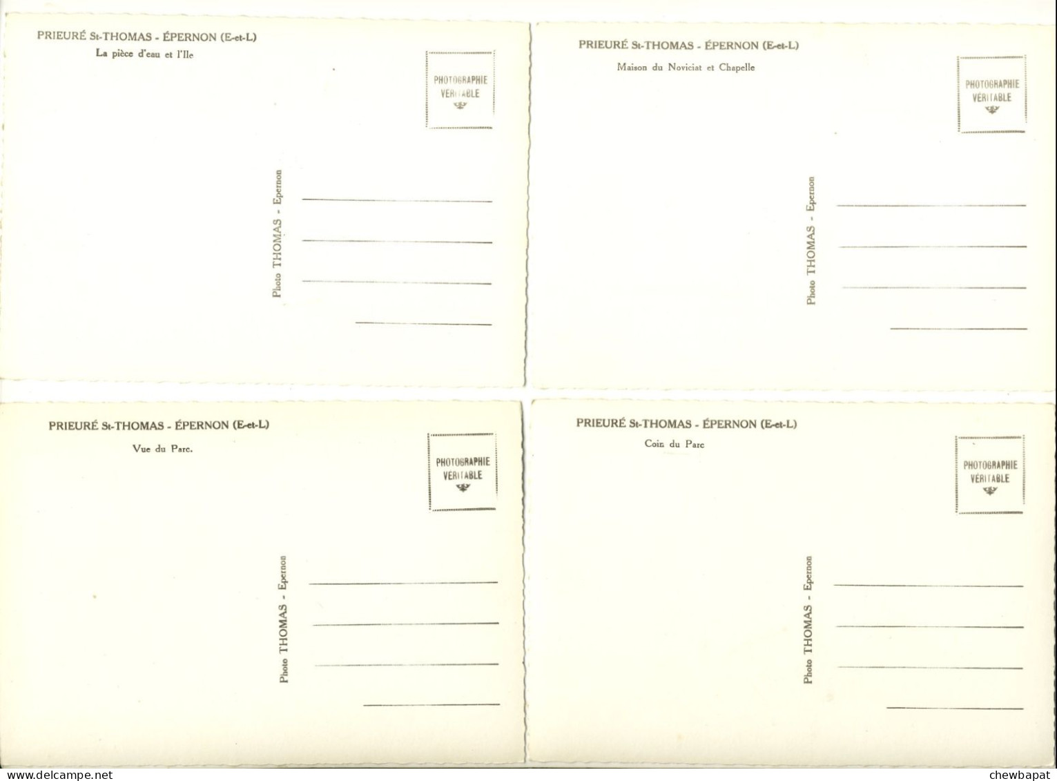 Eure Et Loir - Prieuré Saint-Thomas Epernon Et Evreux - Lot De 8 Cartes - Toutes Scannées Recto Verso - 5 - 99 Postcards