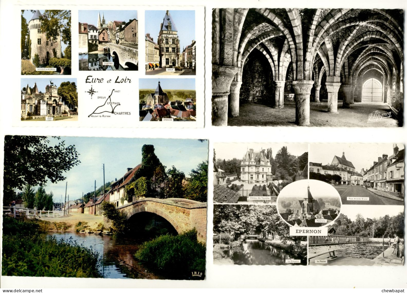 Eure Et Loir - Prieuré Saint-Thomas Epernon Et Evreux - Lot De 8 Cartes - Toutes Scannées Recto Verso - 5 - 99 Cartoline