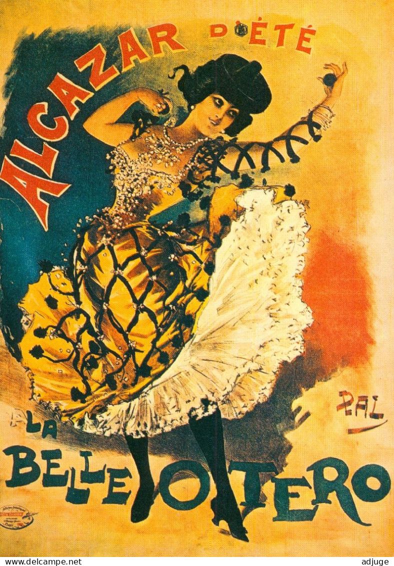 CPM-Affiche Illustrateur PAL * La BELLE OTÉRO* Spectacle Cabaret  ALCAZAR D'ÉTÉ Danse Magie**TBE - Cabaret
