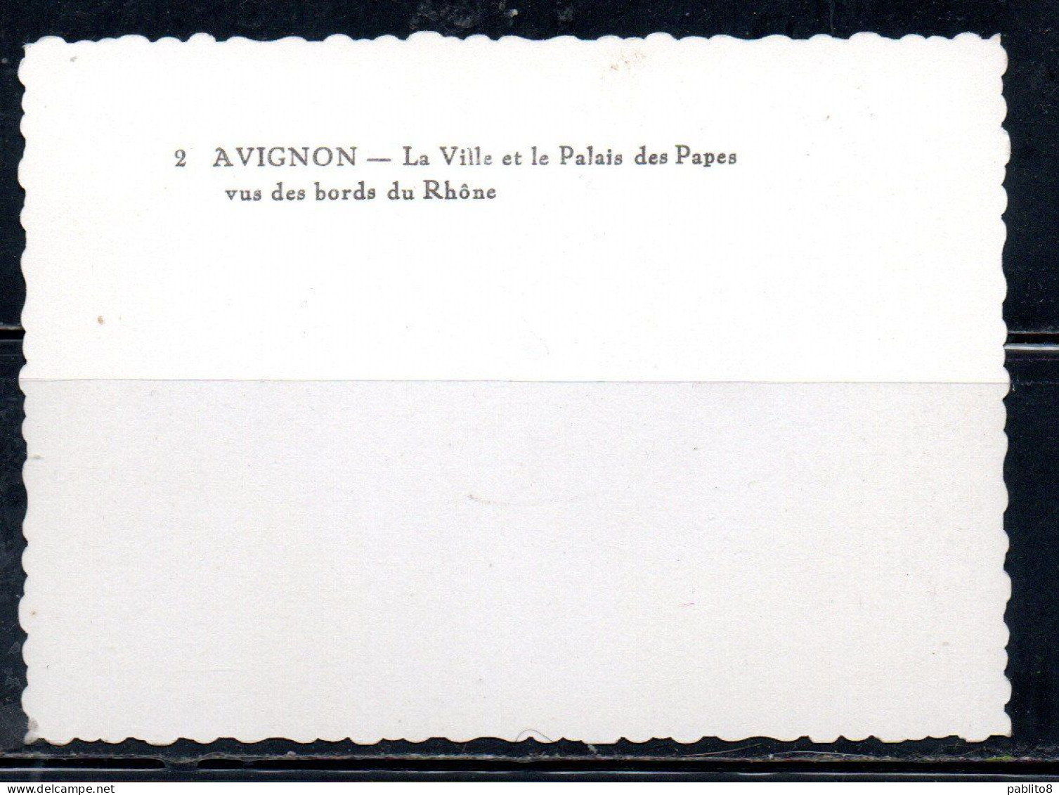 FRANCE FRANCIA AVIGNON LA VILLE ET LE PALAISDE PAPES VUS DES BORDS DU RHONE CARTE CARD CARTOLINA UNUSED NUOVA - Andere & Zonder Classificatie