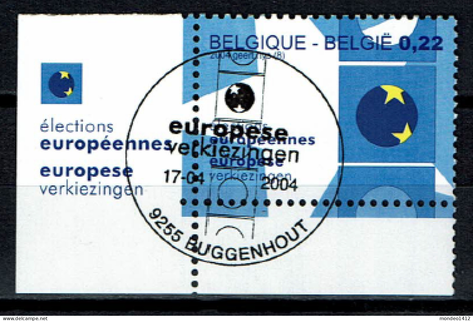 België OBP 3255 - Europese Verkiezingen, Elections Européennes - Oblitérés