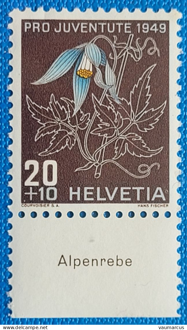 1949 Zu J 131 PRO JUVENTUTE Avec TABS En Allemand ** / MNH - Unused Stamps