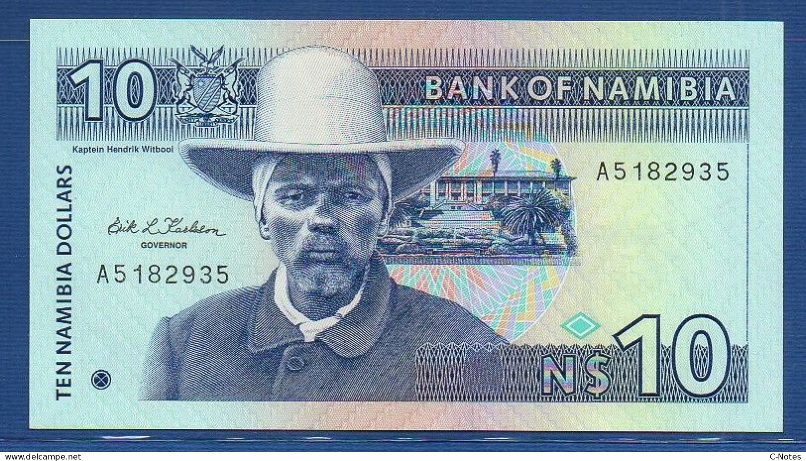 NAMIBIA - P. 1a – 10 Namibia Dollars ND (1993) UNC, S/n A5182935 - Namibie