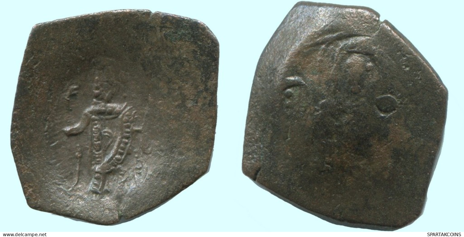 TRACHY BYZANTINISCHE Münze  EMPIRE Antike Authentisch Münze 1.6g/20mm #AG638.4.D.A - Bizantine