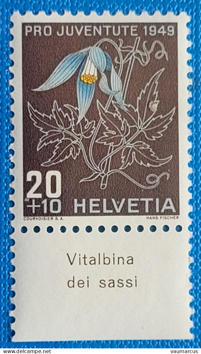 1949 Zu J 131 PRO JUVENTUTE Avec TABS En Italien ** / MNH - Unused Stamps