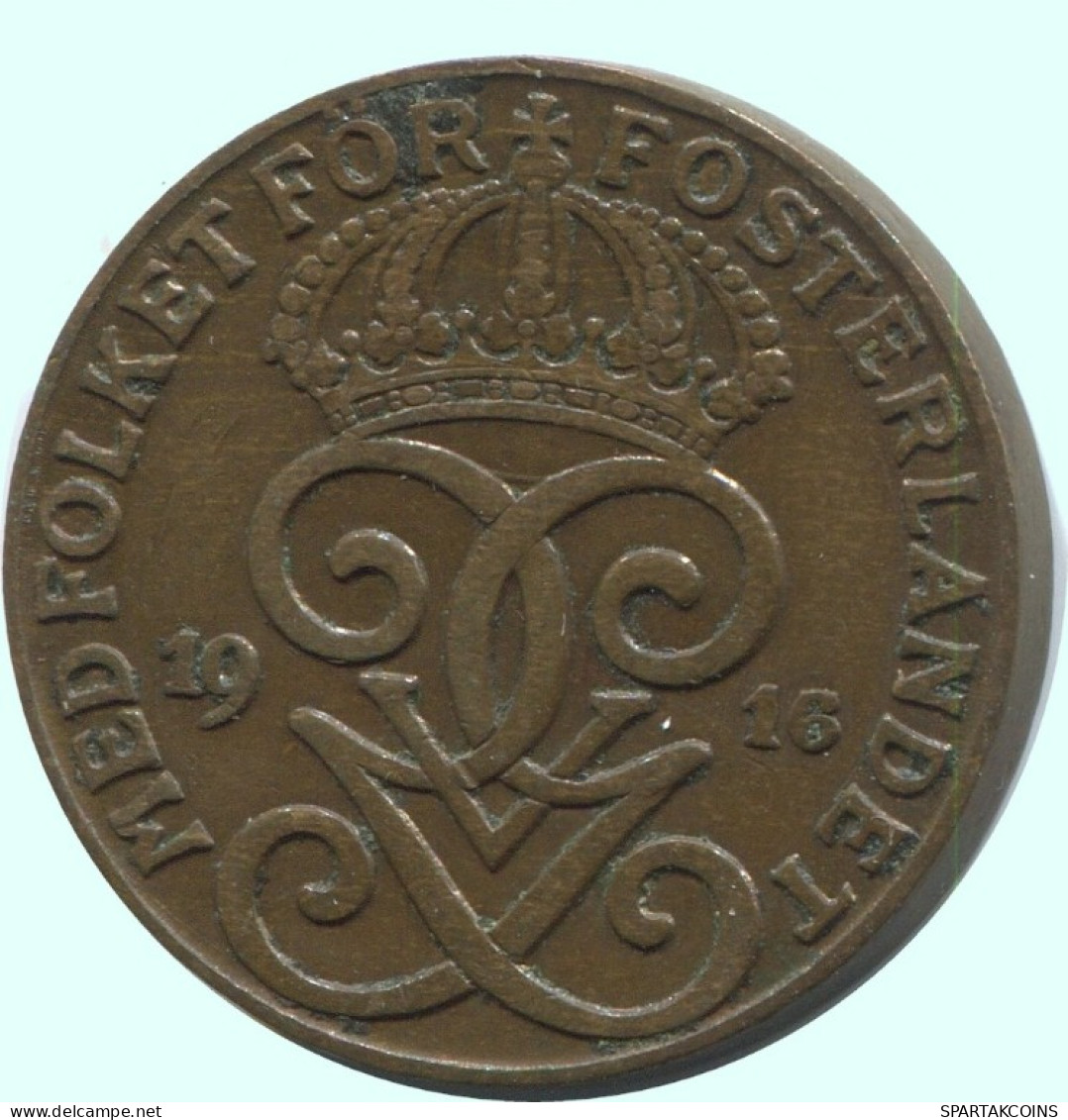 2 ORE 1916 SUECIA SWEDEN Moneda #AC792.2.E.A - Schweden