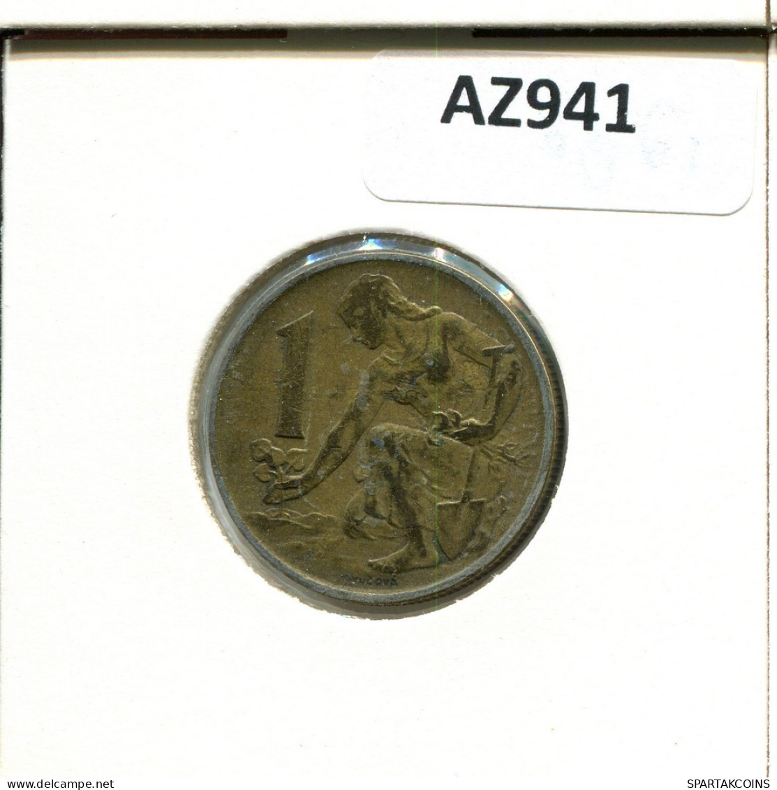 1 KORUNA 1980 CZECHOSLOVAKIA Coin #AZ941.U.A - Cecoslovacchia