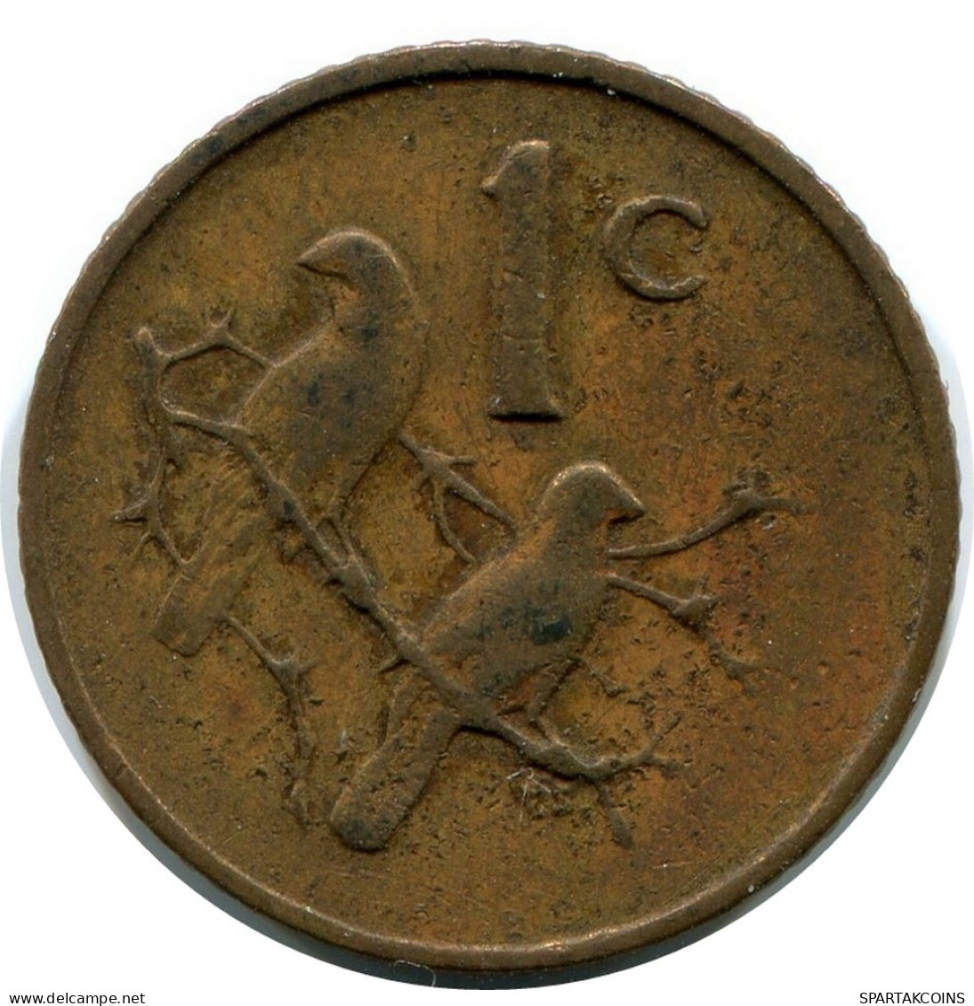 1 CENT 1966 SOUTH AFRICA Coin #AX167.U.A - Südafrika